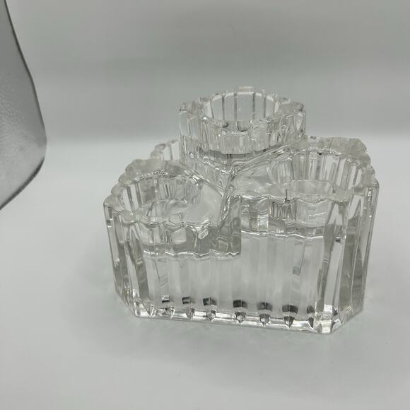 Partylite Crystal Castle Tealight Votive Candle Holder Retired P7170 W/ Box - Picture 4 of 13